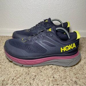 Hoka One One Stinson ATR 6 Navy / Pink Running Shoes Womens Sz 11 Sneakers Trail